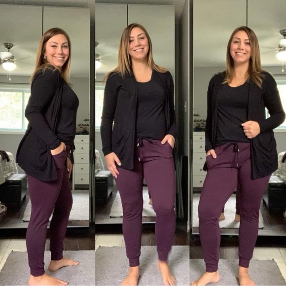 Zyias plum unwind joggers - Picture 5 of 5
